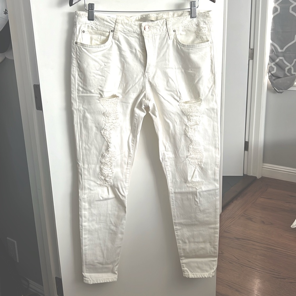 Joes Jeans - Distressed The Icon Ankle Mid Rise Skinny Jeans